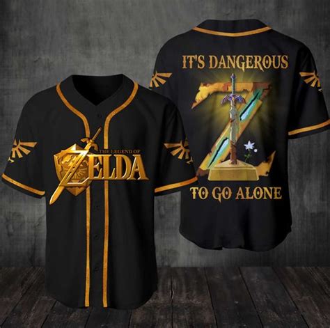The Legend Of Zelda Its Dangerous To Go Alone Baseball Jersey Shirt
