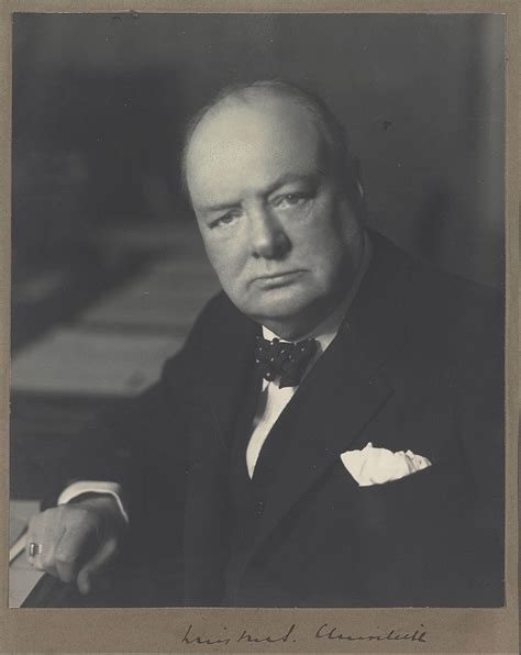 Churchill Winston Spencer 1874 1965 Portrait Photograph Showing