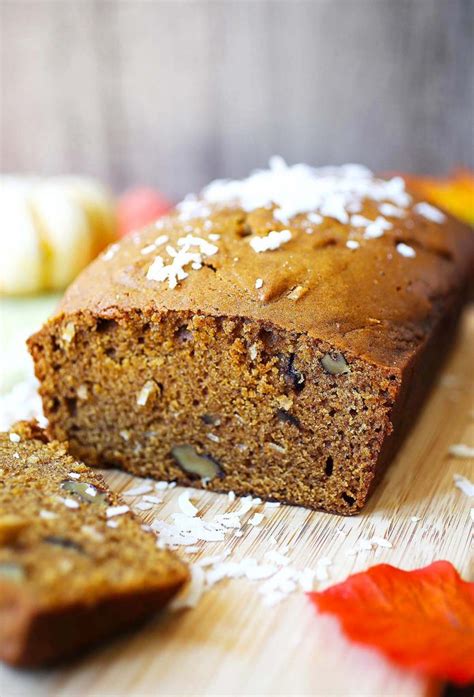 Unlike most baked goods, they make a delicious and low sugar this bread is delicious by itself or with a little melted butter or coconut oil. Pumpkin Coconut Bread - Guss Cooks