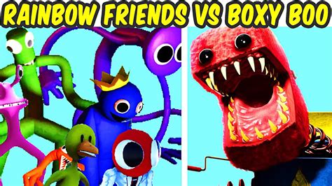 FNF VS Rainbow Friends VS Boxy Boo FNF X Rainbow Friends X Project Playtime Friday Night