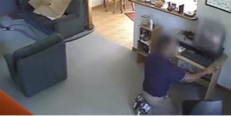 Carpet Cleaner Caught On Camera Sniffing Womans Panties Then Beats
