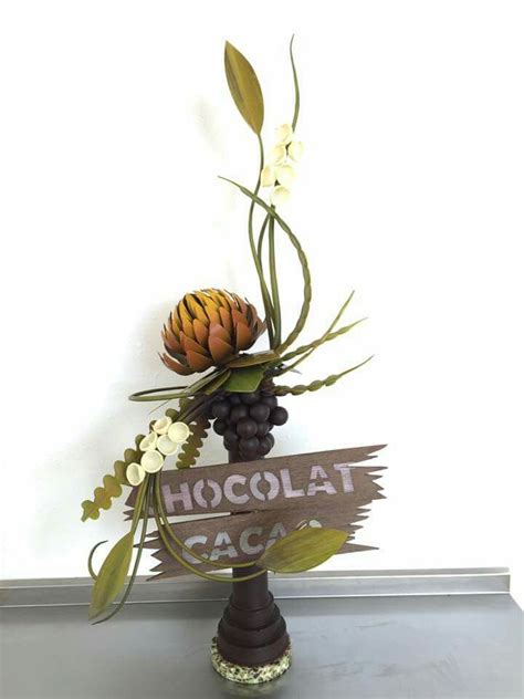 Épinglé Par Jason Mak Sur Chocolate Showpiece Fleur En Chocolat