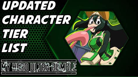 Updated Character Tier List My Hero Ultra Rumble Youtube