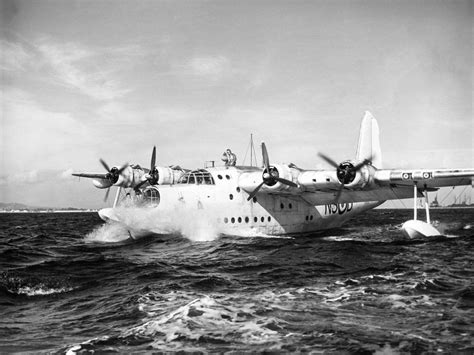 British Sunderland Flying Boat That Served Throughout The War In A