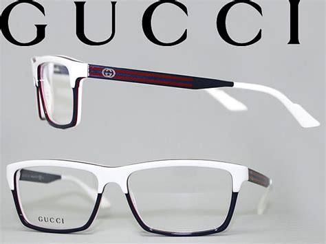 woodnet rakuten global market glasses gucci white x navy gucci eyeglass frames eyeglasses guc