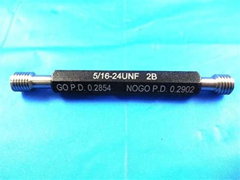 New 516 24 Unf 2b Thread Plug Gage 3125 Go No Go Pds 2854