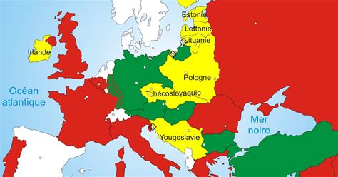 Carte Europe Nouvelle Carte De Leurope Apres La Premiere Guerre Mondiale