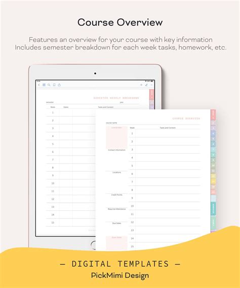 Free Goodnotes Planner Templates For Students