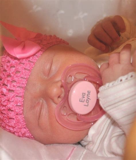 Eva Layne Loves Her Avent Pacifier Personalized By Pacidoodle Twin Baby Boys Twin Babies