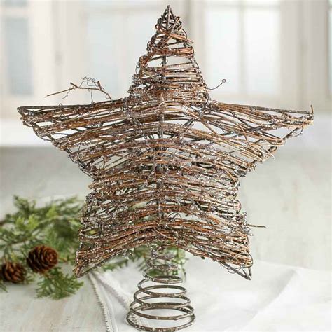 Homemade christmas tree star topper. Sparkling Grapevine Star Tree Topper - Trees and Toppers ...