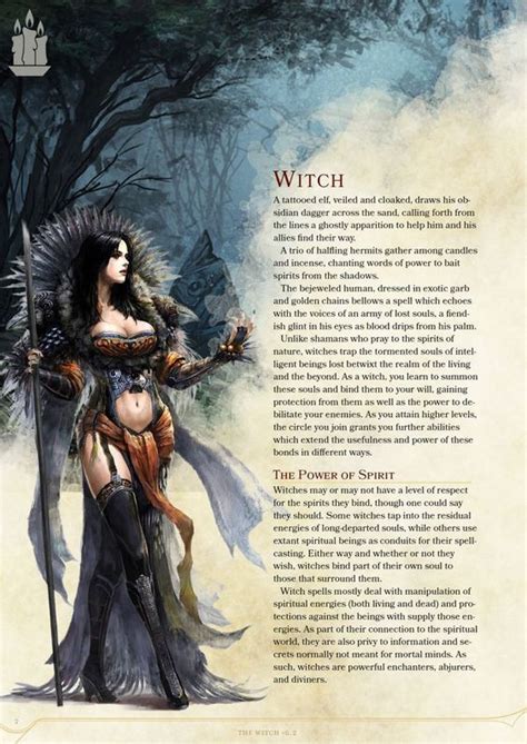 Dnd 5e Homebrew — Witch Class By Zarieth Dungeons And Dragons