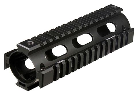 UTG Pro MTU001 Pro Quad Rail Carbine AR 15 Black Hardcoat Anodized