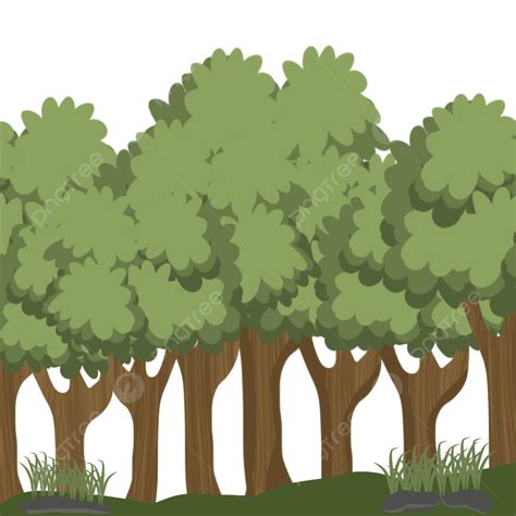 Ilustración De Bosque De árboles Png Dibujos árbol Bosque Selva Png