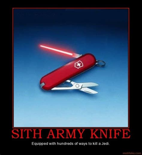 Sith Army Knife Star Wars Humor Star Wars Love Sith