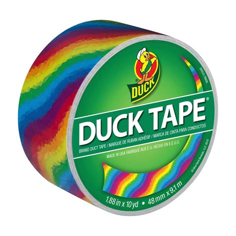 Printed Duct Tape Rainbow 188 In X 10 Yd Duck Duck Brand