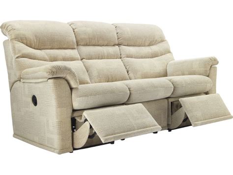 G Plan Malvern Soft Cover 3 Seater Double Recliner Sofa Lee Longlands