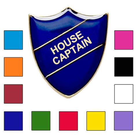 House Captain School Badges Shield Shape