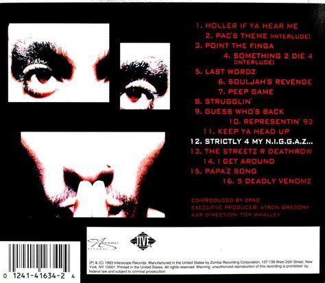 2pac Strictly 4 My Niggaz Cd Apache Cd Album Muziek