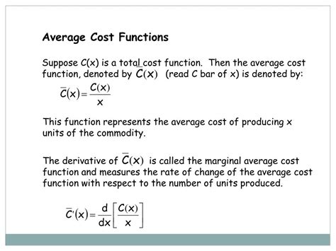 Ppt Marginal Functions In Economics Powerpoint Presentation Free