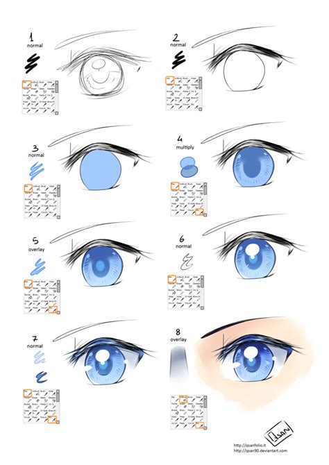 Thow I Color The Eyes Anime Eye Drawing Digital Painting