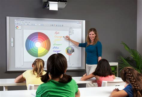 4 users writing portable interactive drawing smart board whiteboard