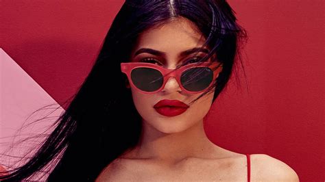 Kylie Jenner Red Sunglasses