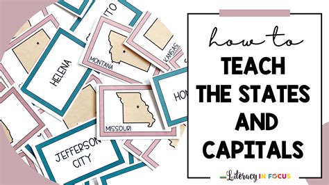 How To Teach Kids The States And Capitals Literacy In Focus
