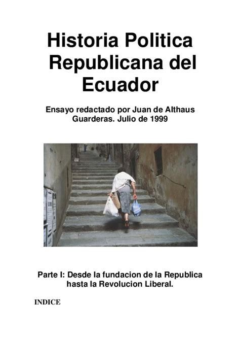 Doc Historia Politica Republicana Del Ecuador Juan De Althaus