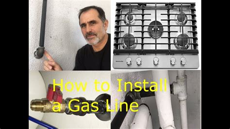 How To Install A Gas Pipe Line To A Stove James W Youtube