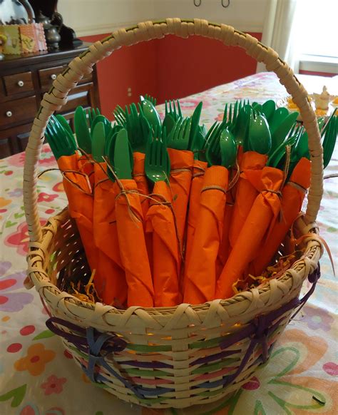 Easter Carrots Creation I Made Easter Party Decor Easter Basket Diy