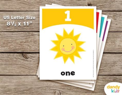 Number Flashcards Printable Flashcards Numbers 1 10 Etsy