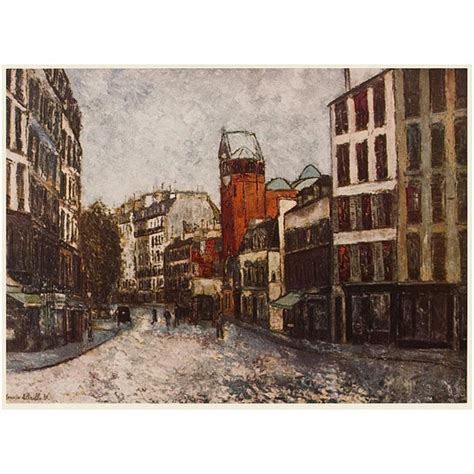 1950s After M Utrillo Paris Rue Des Abbesses First Edition Period