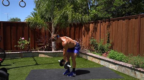 Single Arm Dumbbell Bent Over Elbowing Row Youtube