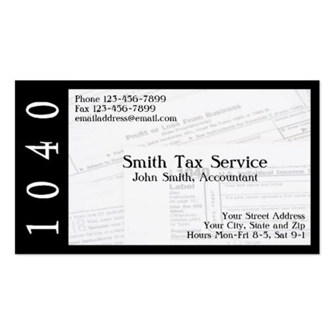 What is a pennsylvania tax id? Tax Preparer Accountant Business Card | Zazzle