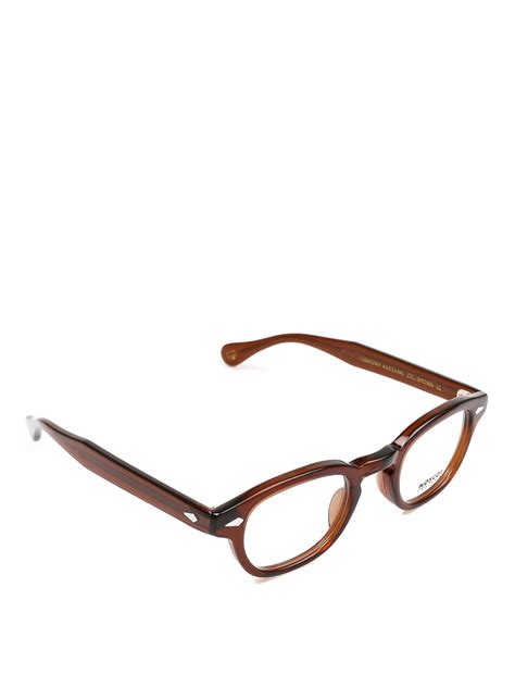 moscot lemtosh brown round frame eyeglasses glasses lemtosh brown