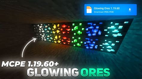 Glowing Ores Texture Pack Mcpe 11960 😍 Visible Ores Ores Texture