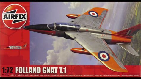 172 Airfix Folland Gnat T1 Kit A01006 Youtube