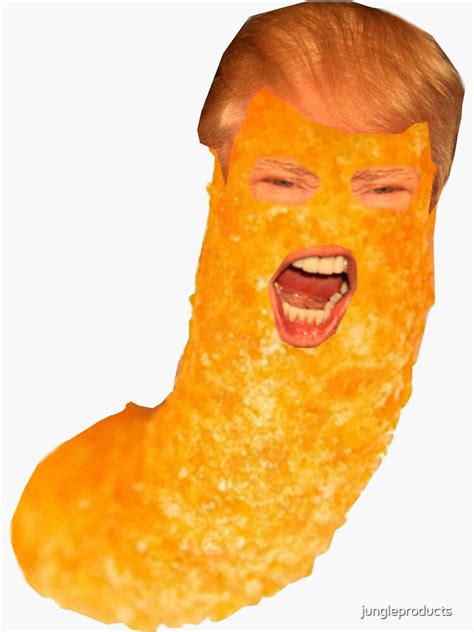 Donald Trump Cheeto Sticker By Jungleproducts Redbubble
