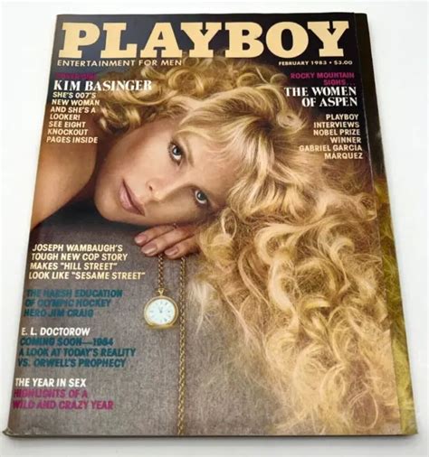 Playboy Magazine February Kim Basinger Melinda Mays Women Of Aspen Picclick