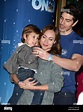 Brandon Routh, Courtney Ford, son Leo James attending Disney On Ice ...