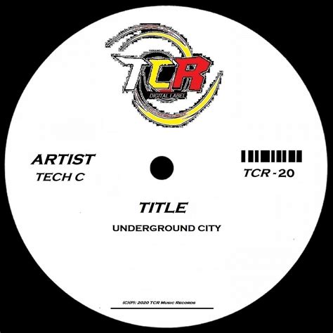 Underground City Tech C Tcr Records Of Tc Dj