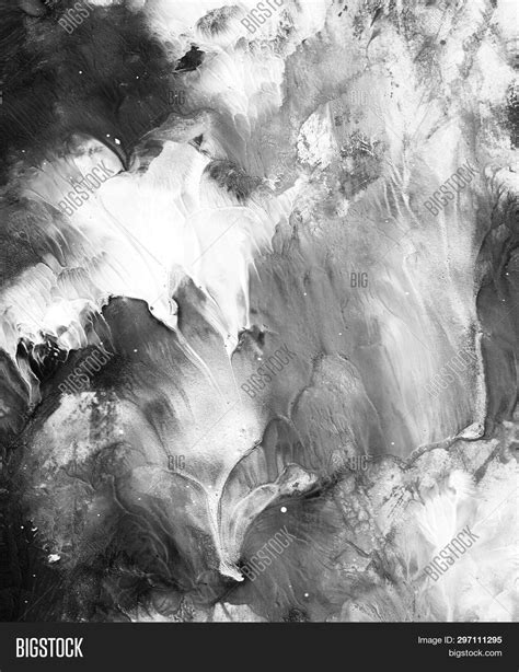 Abstract Black And White Painting