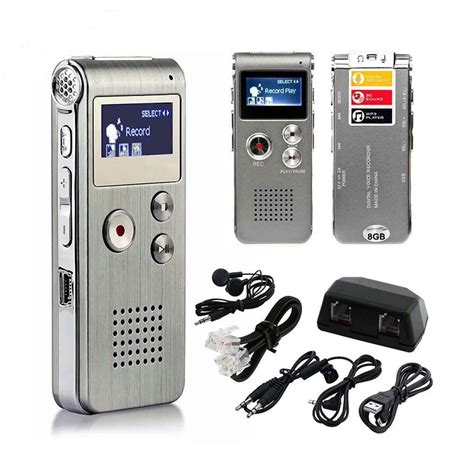 Voice Record Mini 8gb Digital Sound Audio Recorder Dictaphone Mp3