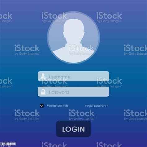 Login Template Background Stock Illustration Download Image Now Istock