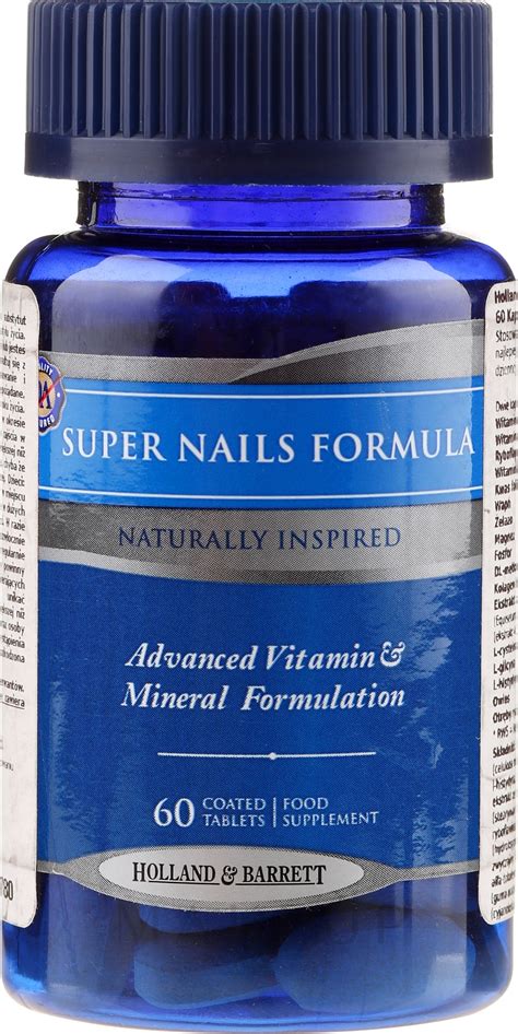 Holland And Barrett Super Nails Formula Vitamin Mineral Nail Complex