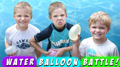 Epic Water Balloon Battle YouTube