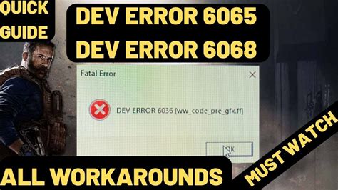 Close all blizzard appsstep 2: Dev Error 6065 , 6068 Call Of Duty Modern Warfare All ...