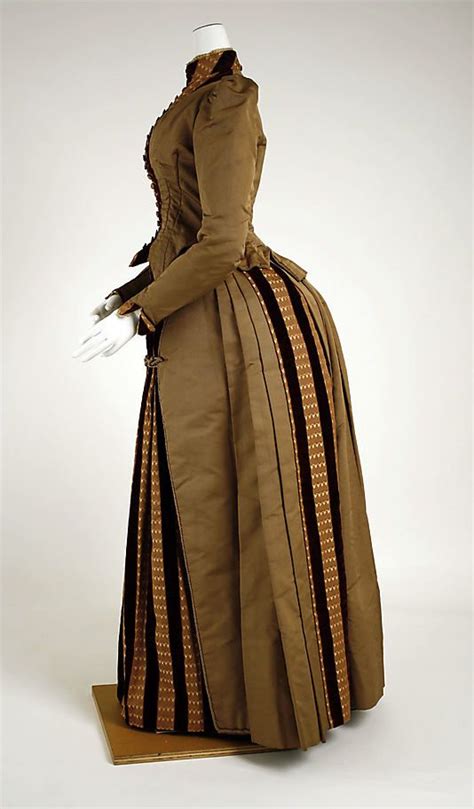 C 1886 American Silk Dress The Met Victorian Era Fashion 1880s