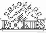 Colorado Rockies Logo Dot Mlb Dots Connect sketch template