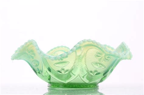 Lot Depression Glass Opalescent Candy Dish